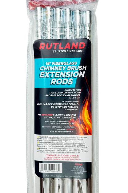 Rutland Chimenea Sweeping Varillas de extensión