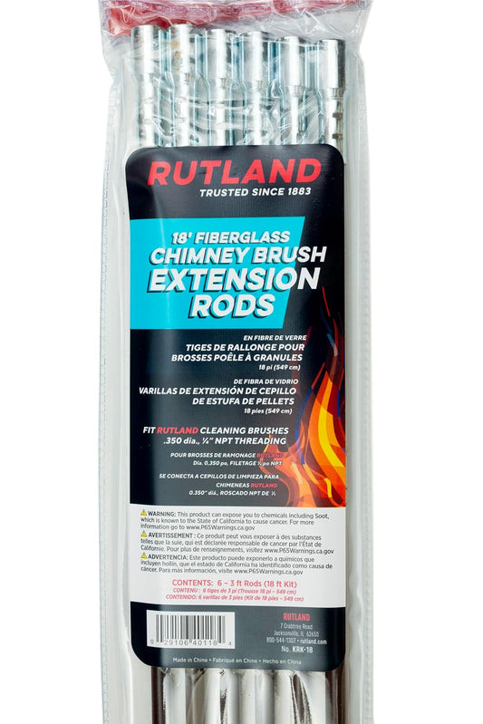 Rutland Chimenea Sweeping Varillas de extensión