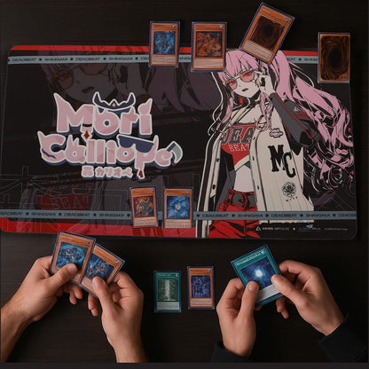 Anime Impulse x Mori Calliope - Alfombrilla de Mouse para Juegos de computadora, hololive Production con Licencia Oficial de Alta Calidad, Antideslizante TCG o Alfombrilla de computadora de Oficina