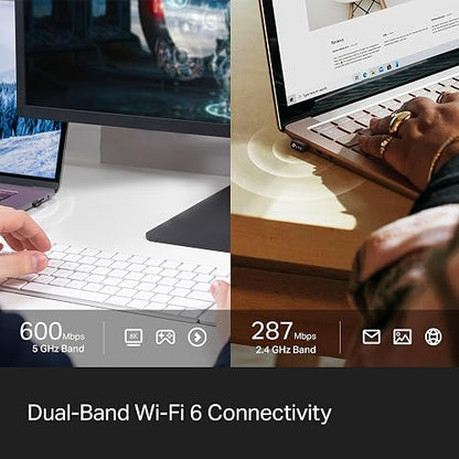 TP-Link Adaptador USB WiFi y Bluetooth Nano Archer TX10UB Nano - WiFi 6 AX900 Doble Banda - hasta 900 Mbps - Bluetooth 5.3 - Compatible con Windows - Diseño Ultracompacto - Fácil Instalación