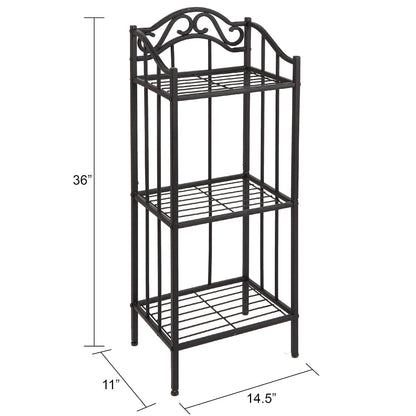Silverwood Collins - Estantería metálica para baño