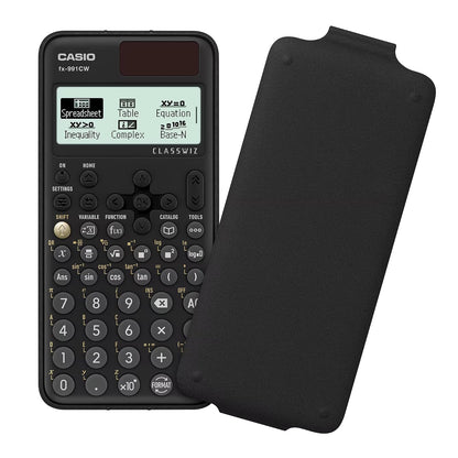 Casio Calculadora Científica fx-991CW ClassWiz, Color Negro, +540 Funciones, Solar y Batería, Nivel Preparatoria y Universidad