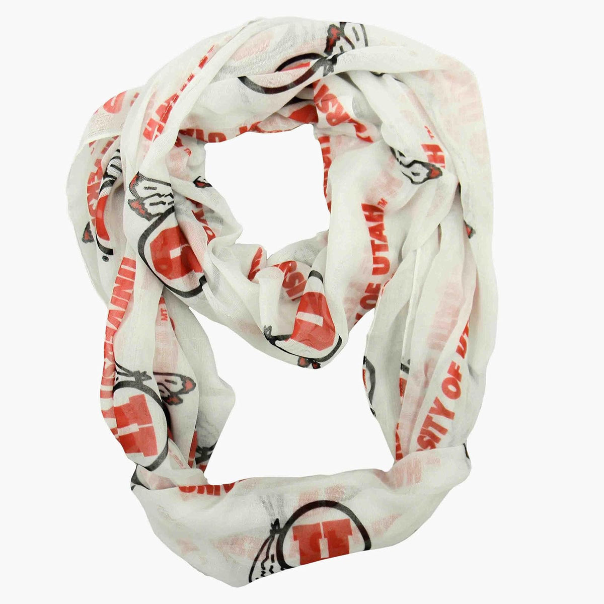 NCAA Infinity Bufanda - Color Estándar - Utah Utes