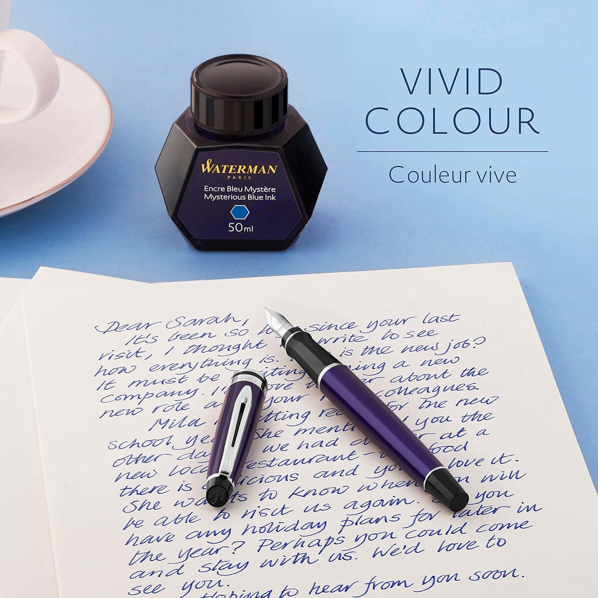 Waterman, Bote de Tinta Permanente, S0110790, 50 ml