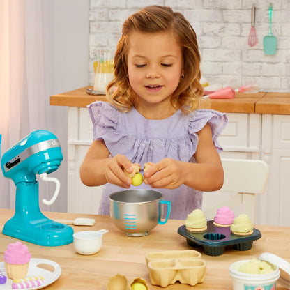 Little Tikes Creative Chefs Kit de Panadero - Con arena de juego Make-It! Mix, 18 accesorios, set de panadero realista para juegos de imitación, para niños y niñas de 3 años en adelante, NO COMESTIBLE