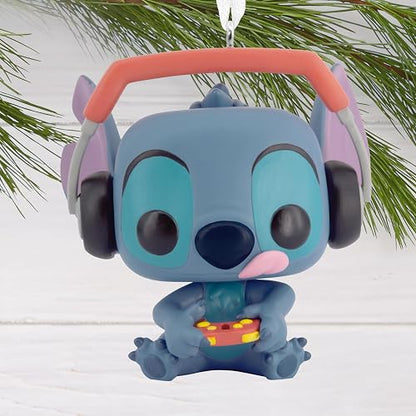 Hallmark Disney Stitch Gamer Stitch Funko Pop! Adornos de Navidad, Regalos de Cultura Pop
