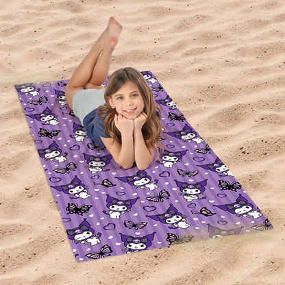 Northwest Kuromi Toalla de Playa de Microfibra, 76.2 x 152.4 cm, Linda Kuromi