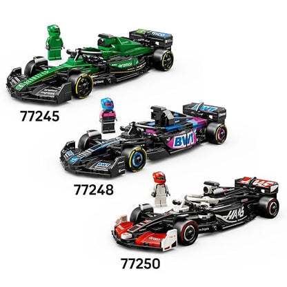 LEGO Speed Champions Auto de Carreras Ferrari SF-24 F1 Set con vehículo de Juguete y piloto, Modelo construible, Juego con 1 minifigura, Regalo Coleccionable para niños 77242