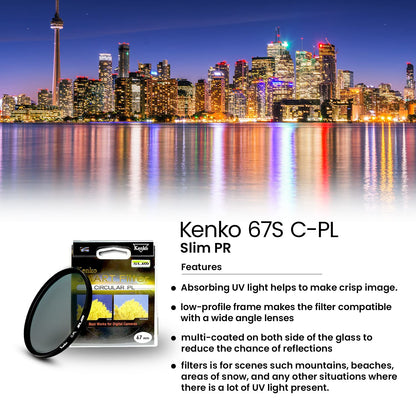 Kenko 67mm Smart C-PL Camera Lens Filters
