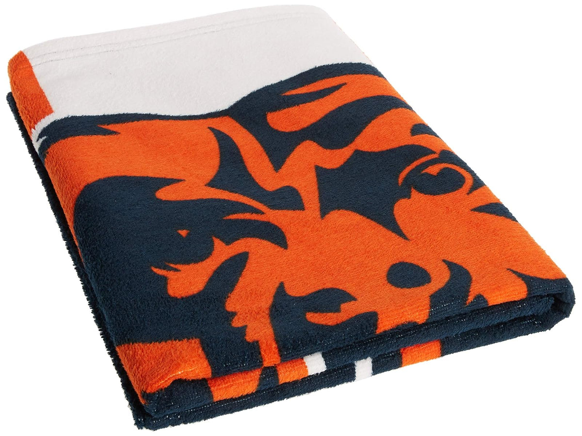 Toalla de playa Zone Read de la NFL, 76 x 152 cm., Azul, 30" x 60"