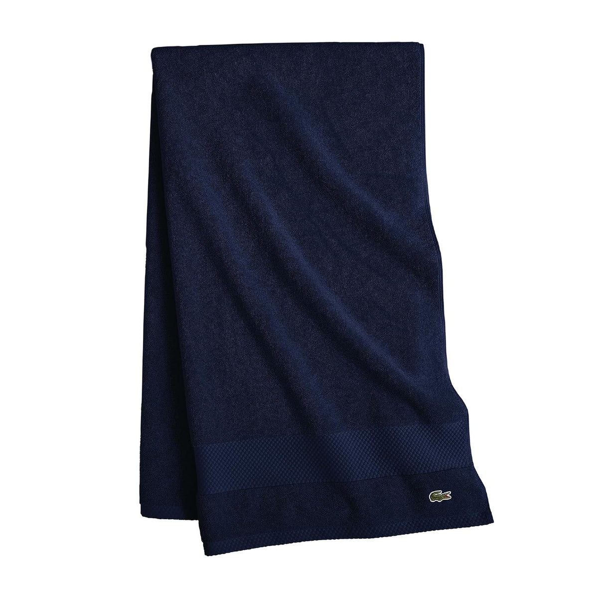Lacoste Heritage Supima Colección de Toallas y Tapete de Baño - Bath Sheet 35x70 - azul
