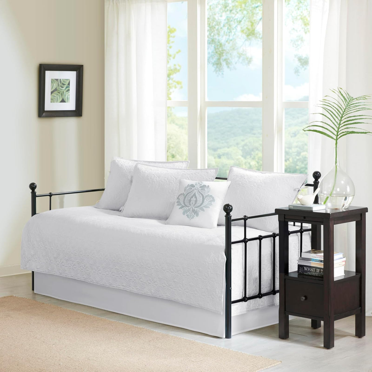 Madison Park Funda para Sofá Cama Quebec 6 Piezas - 75"x39" - Quebec Blanco
