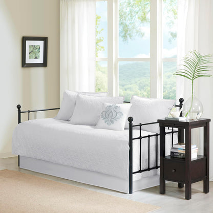 Madison Park Funda para Sofá Cama Quebec 6 Piezas - 75"x39" - Quebec Blanco