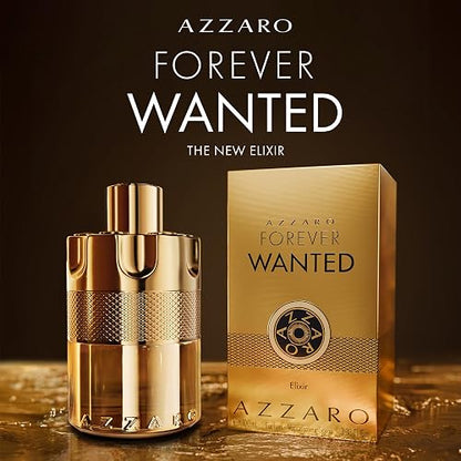 AZZARO, Forever Wanted Elixir, Perfume de Hombre, Seductor y Carismático, Aroma Amaderado, Frutal y de Cuero, 100 ML