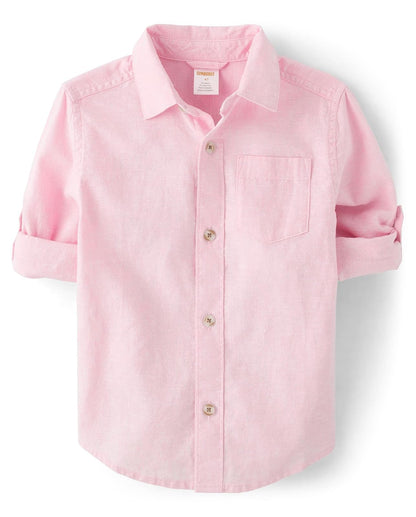 Gymboree Y Camisas de Manga Larga con Botones para niños pequeños Camisa Abotonada para Bebé-Niños