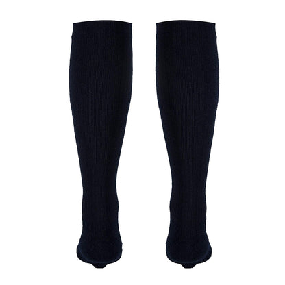 Truform Compression Socks, 10-20 mmHg, Ladies Gym Socks, Knee High Over Calf Length, Navy, Large