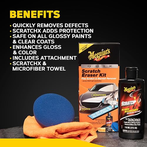 Meguiar's Kit para Remover Rayones Localizados, Negro, G190200