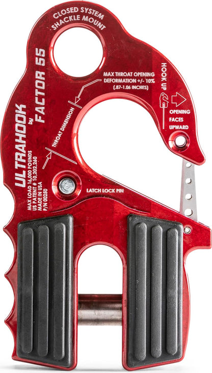 Factor 55 Sistema de Soporte de Grillet Cerrado Ultrahook, Rojo 00250-01