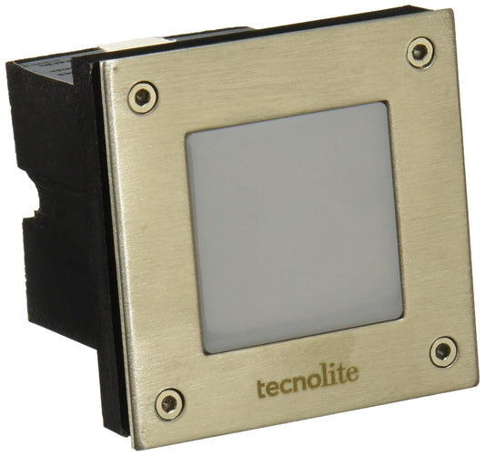 Tecnolite - Lámpara de exterior LED para empotrar, 0.6 W, Luz suave cálida