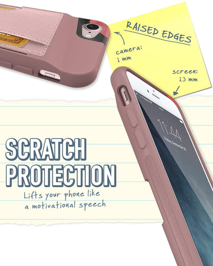 Silk iPhone 7 and 8 Wallet Case, Slayer Vol. 2, Rose Gold