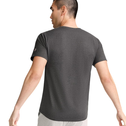 Champion Playera Clásica para Hombre, Cinta Suave en el Cuello, Costuras Reforzadas en los Hombros, Manga Corta, Color Blanco, Talla Grande y Alta