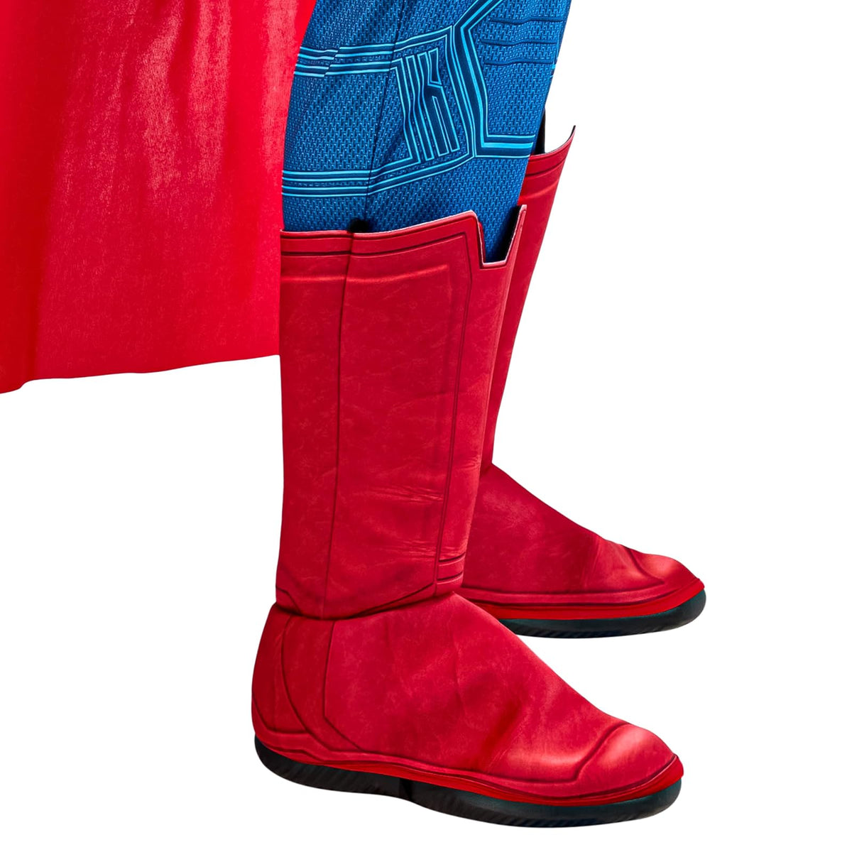 Rubies Superman - Disfraz de lujo para hombre, con fundas y capa, para Halloween y fiestas temáticas, talla L