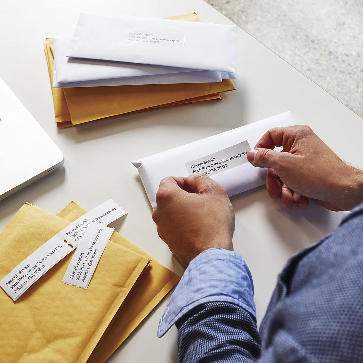 DYMO - Etiquetas de dirección de correo LW auténticas para impresoras de etiquetas DYMO (1-1/8" x 3-1/2", 24 rollos de 350 (8400 en total)