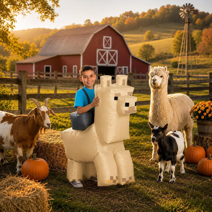 Disfraz inflable de Minecraft, accesorio oficial de Minecraft para niños, talla única, Llama