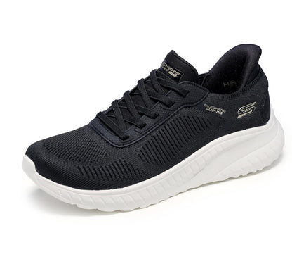 Skechers BOBS Squad Chaos Current Muse Tenis para Mujer - 26.0 cm - Negro - Blanco