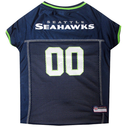 Pets First Jersey NFL para Perro y Gato, con Licencia Oficial - Seattle Seahawks - Mediana