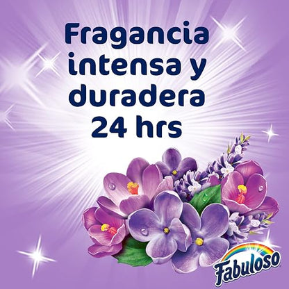 Suavitel Momentos Mágicos Suavizante de Telas Abrazo de Amor 2800ml + Fabuloso Frescura Activa, Limpiador Multiusos Líquido, Fresca Lavanda, 4L, (2 pack 2L) antiviral y antibacterial,