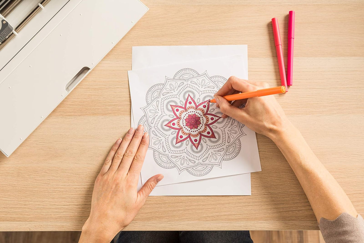 Cricut - Bolígrafos de tinta infusible - Juego básico (5 unidades) - Tintas de sublimación que no se descaman, se descoloran, se agrietan ni se arrugan