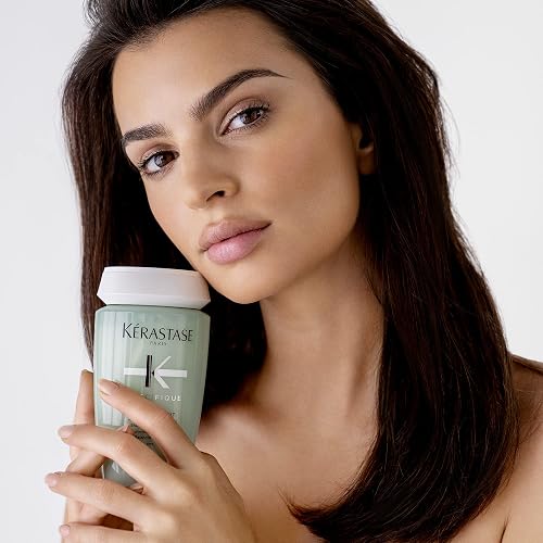 Kérastase Spécifique Bain Divalent Shampoo Antioleosidad, 250 ml | Para cabello graso, formulado con aminoácidos, vitamina B6 y mentol, reduce olores, nutre desde la raíz