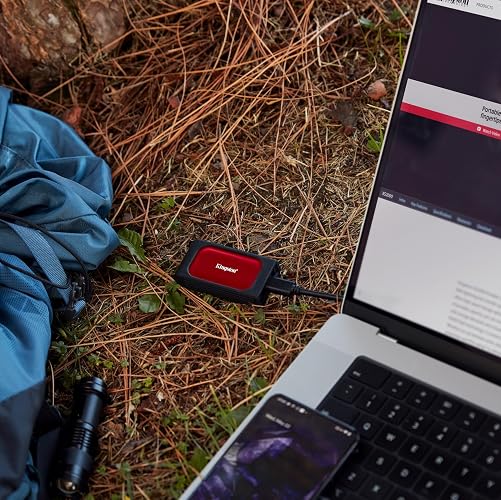 Kingston SSD Externo XS1000R, Capacidad: 1000GB, USB 3.2 Gen 2, Lectura: 1050MB/s, Escritura: 1000MB/s, Color: Rojo, SKU: SXS1000R/1000G