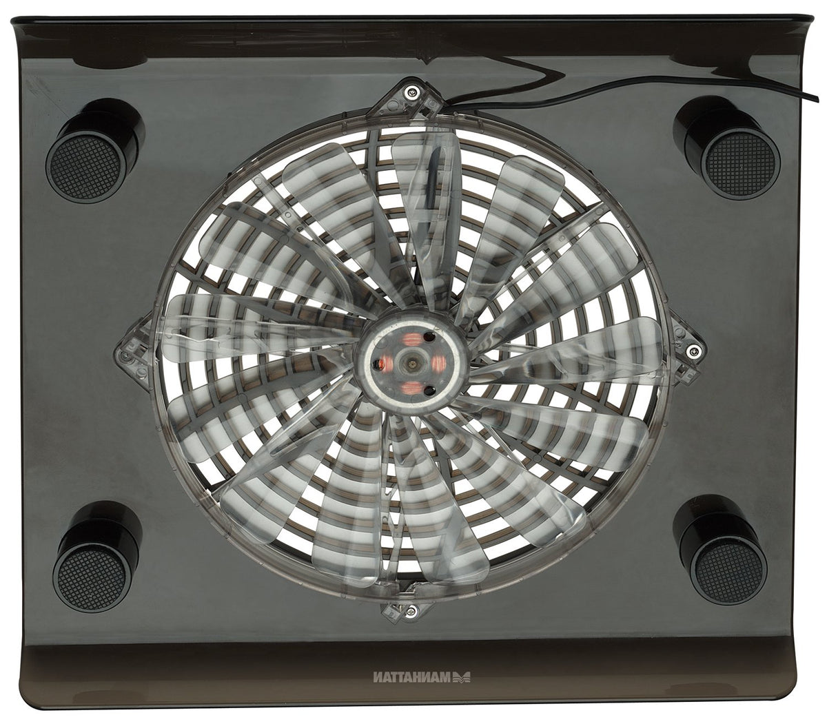 MANHATTAN 703406 Base con Ventilador para Computadora Portátil, Gris