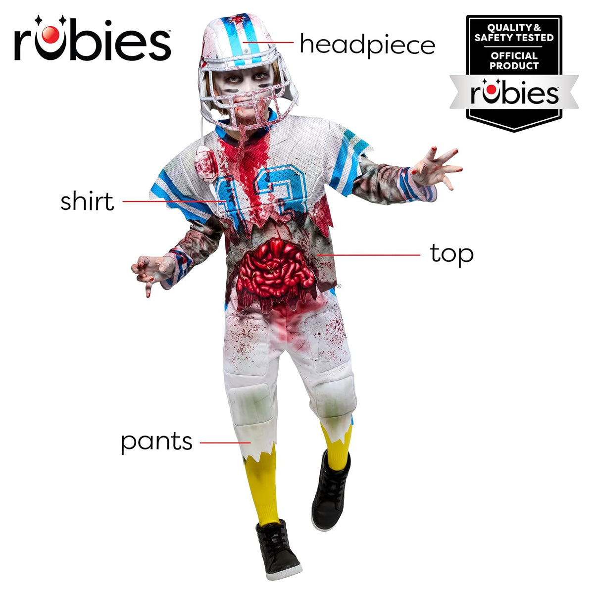 Rubies Zombie Football Player Costume for Kids