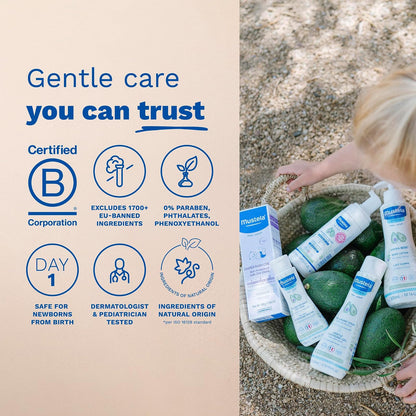 Mustela - Set de regalo para recién nacido, para el baño de bebés y para el cuidado de la piel, 5 unidades