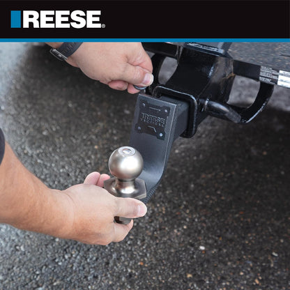 Reese Towpower Kit de Remolque con Bola de Enganche para Receptor Cuadrado de 2 in con Caída de 4 in, Negro, 7081000