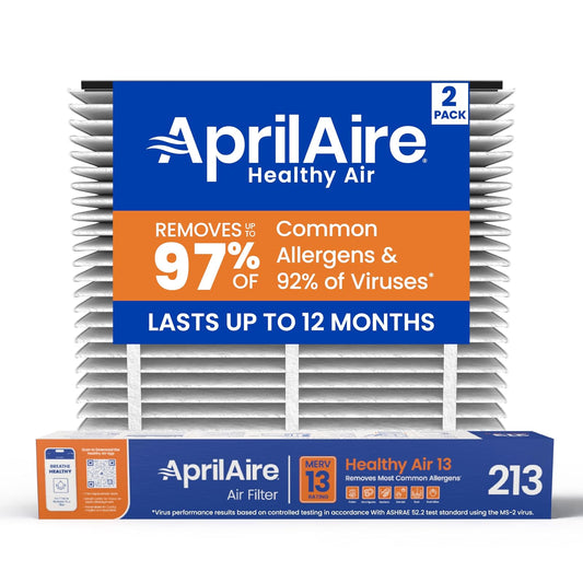 Aprilaire 213 - Filtro individual para purificador de aire modelos 1210, 2210, 3210, 4200, Space-Gard 2200, Blanco, Value Pack (2)