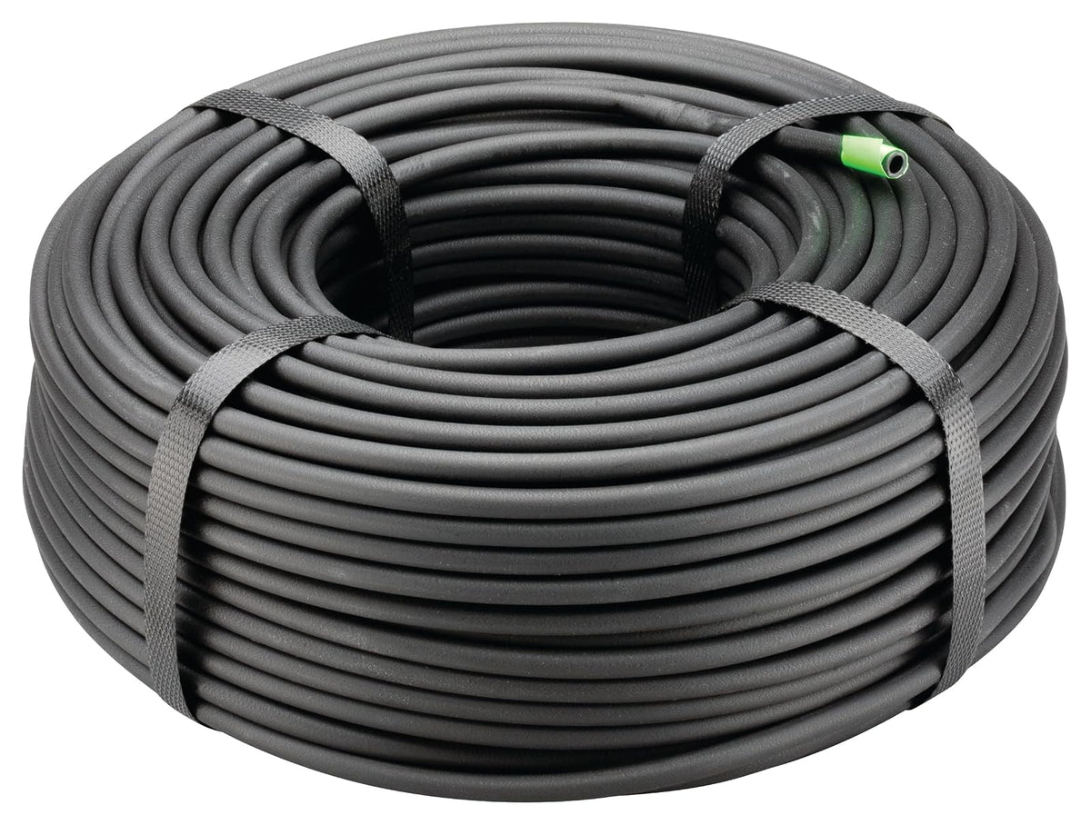 Rain Bird T22-100S - Tubo de riego para goteo (1/4", rollo de 100'), color negro, Tonos café, 250' Roll