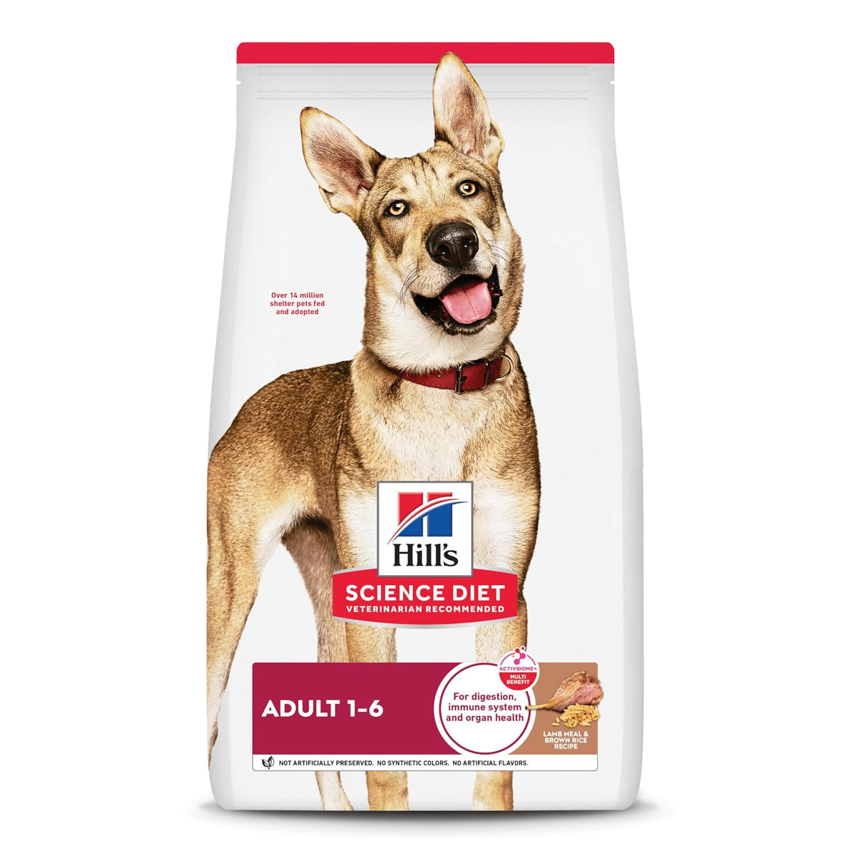 Hill's Science Diet Croquetas para Perro Adulto Sabor Cordero 7Kg | Croquetas Hill's para perro, cordero real, digestión saludable, sistema inmunológico fuerte, omega-6 y vitamina E