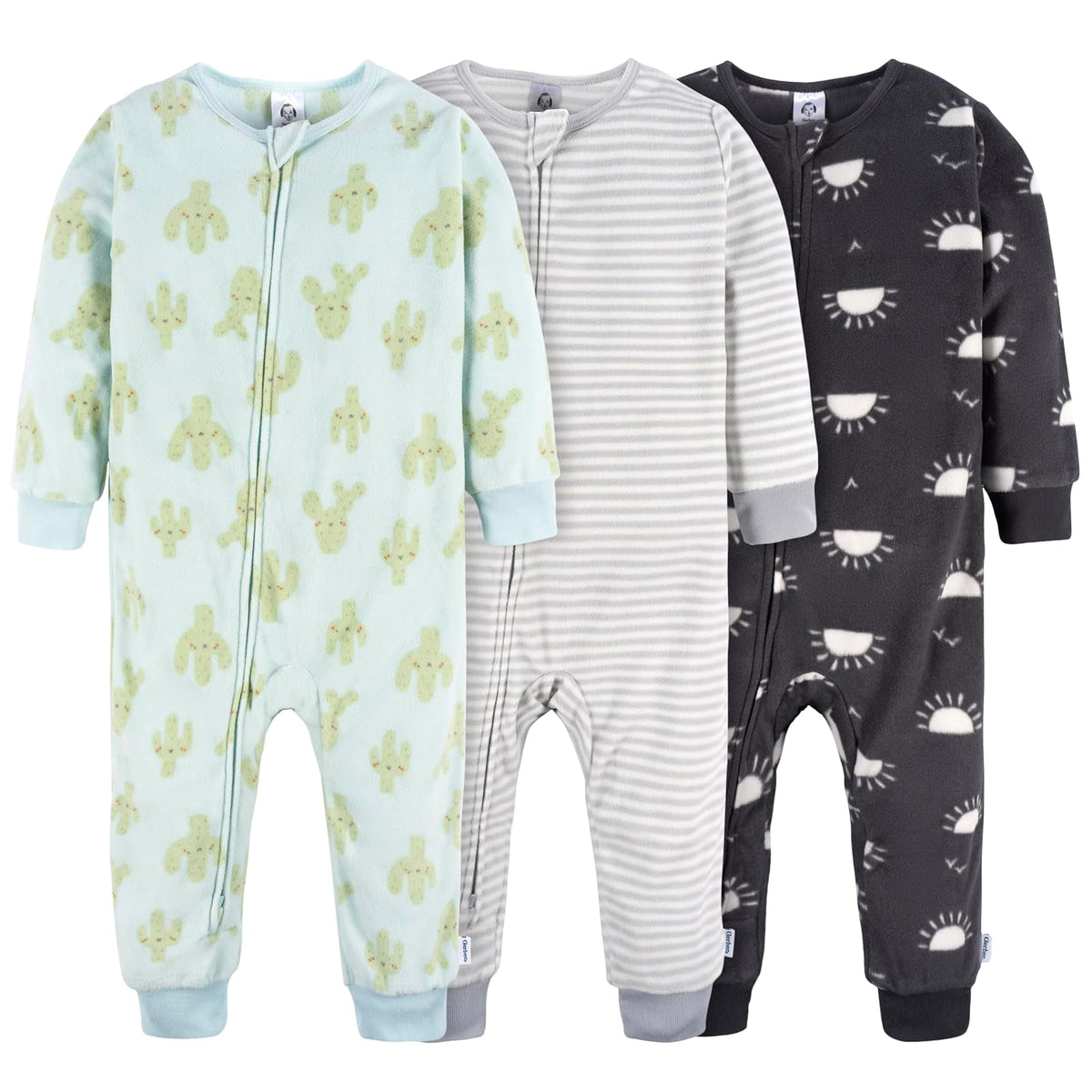 Gerber Pijama de Forro Polar Sin Pies Resistente al Fuego Paquete de 3 - 12 Meses - Zorro