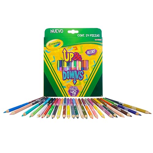 Crayola 24 Lápices de Color Duales Up&Downs