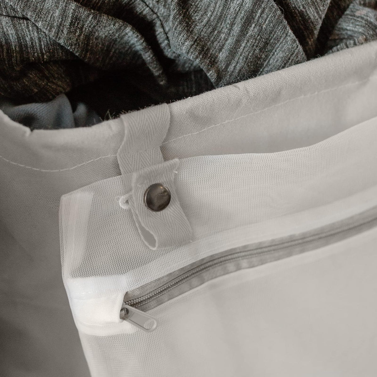 Cesto plegable de gran tamaño para ropa sucia y toallas, bolsa de lavandería de algodón orgánico de pie alto con asas largas, ideal para baño, recámara o habitación de los niños, tamaño grande natural