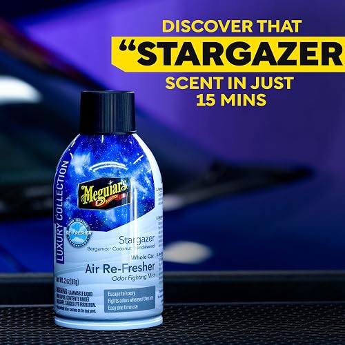 Meguiar's Car Air Refresher Nebulizador Antiolor, Aroma Stargazer, 57 g G262702