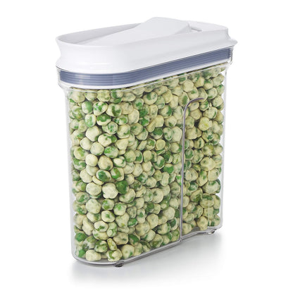 Oxo 11247400 11247400 mlNYK Mini All Purpose Dispenser, 1.1 litros, Blanco | Sello de una sola prensa, boquilla de fácil verter, dos juntas de silicona, tapa abierta, ideal para frijoles, granola