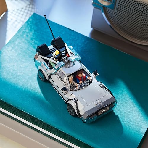 LEGO Speed Champions Máquina del Tiempo de Volver al Futuro – Auto de Juguete – 2 Minifiguras: Marty Mcfly y el Doc Brown – Set de Construcción para Niños Mayores de 9 Años – 77256