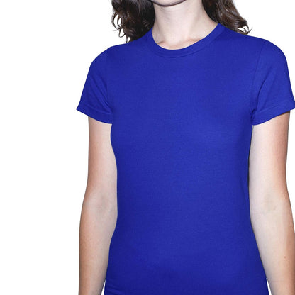 American Apparel Playera de Manga Corta Ajustada. Camiseta para Mujer
