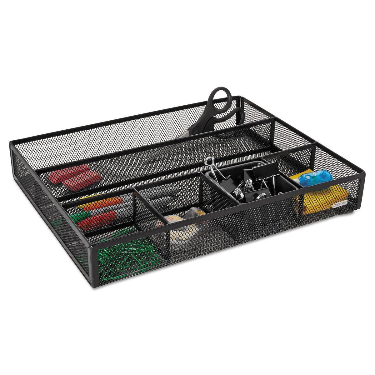 Rolodex 22251 - Soporte para tarjetas de visita, color negro, organizador para gabetas de escritorio, Negro, 1