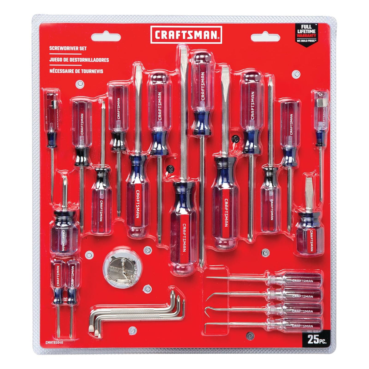 CRAFTSMAN Juego de Desarmadores, 25 Piezas, CMHT65046